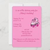 Roller Skaten Birthday Party Einladung (Rückseite)