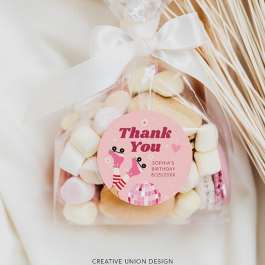 Roller Skaten Birthday Party Fevor Sticker