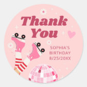 Roller Skaten Birthday Party Fevor Sticker (Vorderseite)