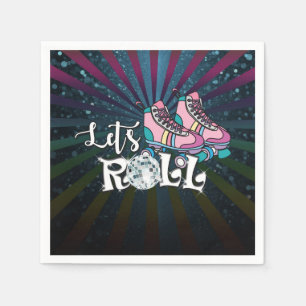 Roller Skaten Birthday Party Napkins Serviette