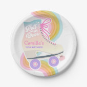 Roller Skaten Birthday Party Pappteller (Vorderseite)