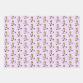Roller Skaten Birthday Party Pink Geschenkpapier Set (Vorderseite 3)