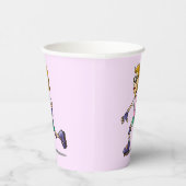 Roller Skaten Birthday Party Pink Pappbecher (Rechts)