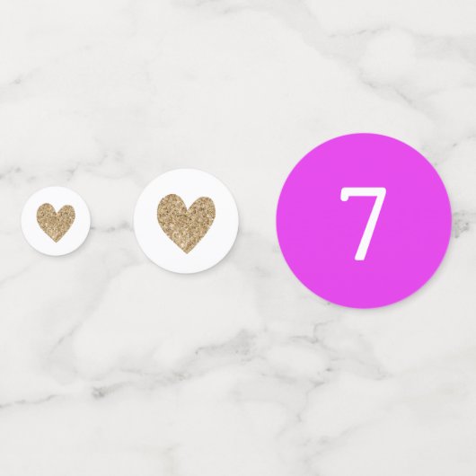 Roller Skaten Birthday Party Pink und Gold Konfetti (Rückseiten)