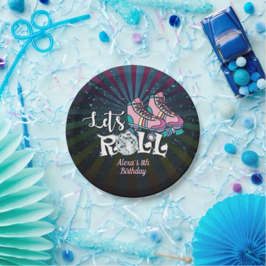 Roller Skaten Birthday Party Plate - Custom Pappteller (Party)
