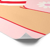 Roller Skaten Birthday Party Poster-Zeichen Poster (Ecke)