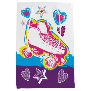Roller Skaten Birthday Party Roller Rink Geschenkt Mittlere Geschenktüte