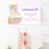 Roller Skaten Birthday Party Willkommen Banner (Insitu)