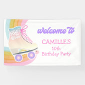 Roller Skaten Birthday Party Willkommen Banner (Horizontal)