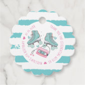 Roller Skaten Birthday Pastel Danke Geschenkanhänger (Vorderseite)