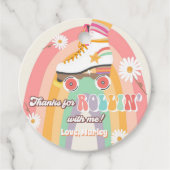 Roller Skaten Birthday Retro Skate Rollin Danke Geschenkanhänger (Vorderseite)