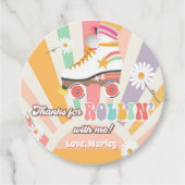 Roller Skaten Birthday Retro Skate Rollin Danke Geschenkanhänger (Vorderseite)