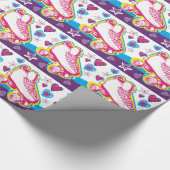 Roller Skaten Birthday Wrapping Paper Geschenkwrak Geschenkpapier (Ecke)