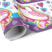 Roller Skaten Birthday Wrapping Paper Geschenkwrak Geschenkpapier (Rolleneckpunkt)
