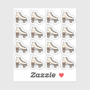 Roller Skaten Boot Sport Fitness Übungsplaner Aufkleber