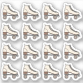 Roller Skaten Boot Sport Fitness Übungsplaner Aufkleber (Vorderseite)