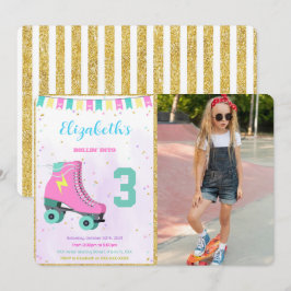 Roller Skaten Foto Einladung