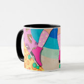 Roller Skaten Fun Style Tasse der 1980er Jahre (Vorderseite Links)