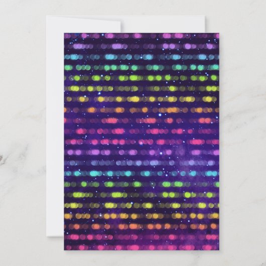 Roller Skaten Girls Rainbow Neon Birthday Party Einladung (Rückseite)