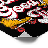 Roller-Skaten haben eine sehr gute Zeit bis zum Re Poster (Ecke)