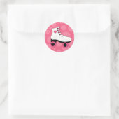 Roller Skaten Heart Girls Stickers (Tasche)