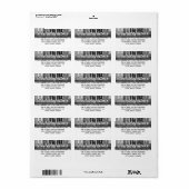 Roller-Skaten-Labels Adressaufkleber (Vorne)