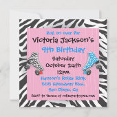 Roller-Skaten-Party Einladungen (Rückseite)