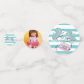 Roller Skaten Pastel Foto Personalisiert Geburtsta Konfetti (Vorderseiten)