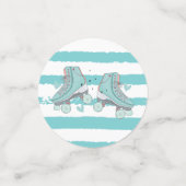 Roller Skaten Pastel Foto Personalisiert Geburtsta Konfetti (Klein Vorderseite)