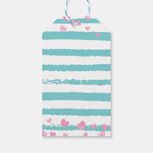 Roller Skaten Pastel Party Vielen Dank Geschenkanhänger (Rückseite)