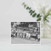 Roller-Skaten Postkarte (Stehend Vorderseite)