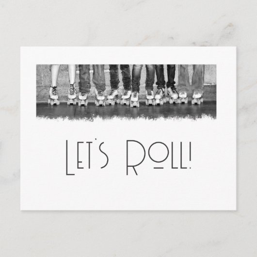 Roller-Skaten-Postkarte Postkarte (Vorderseite)