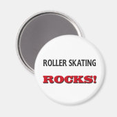 Roller Skaten Rocks Magnet (Vorderseite/Rückseite)