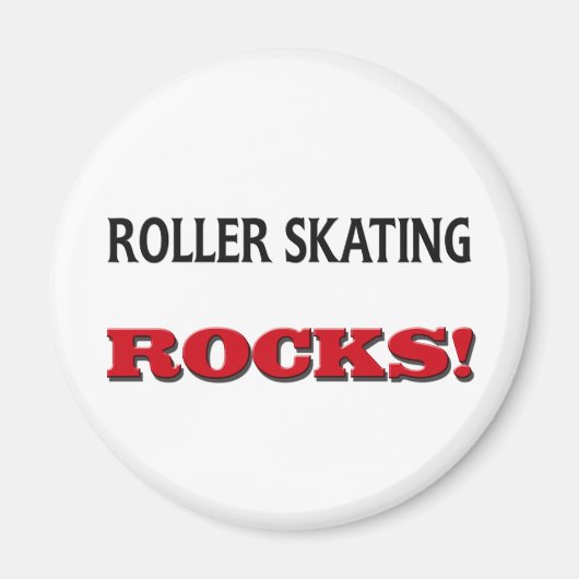 Roller Skaten Rocks Magnet (Vorne)