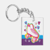 Roller Skaten Schlüsselanhänger Roller Rink Skate (Vorderseite links)