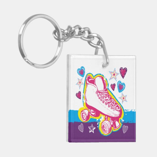 Roller Skaten Schlüsselanhänger Roller Rink Skate (Vorderseite links)