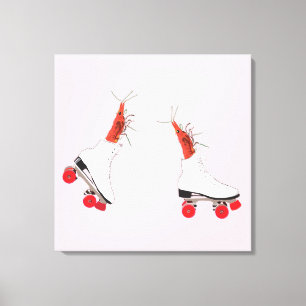 Roller Skaten Shrimps Wall Art Leinwanddruck