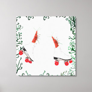 Roller Skaten Shrimps Wall Art Leinwanddruck
