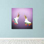 Roller Skaten Shrimps Wall Art Leinwanddruck (Insitu (Holzboden))