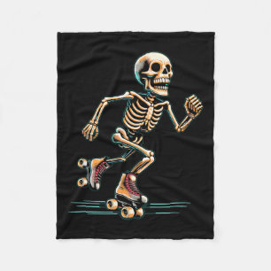 Roller Skaten Skater Halloween Fleecedecke