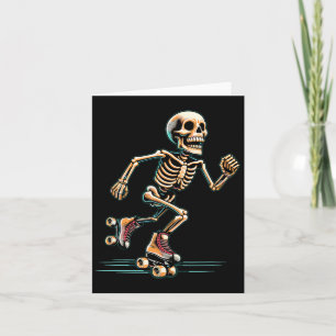 Roller Skaten Skater Halloween Karte