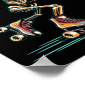 Roller Skaten Skater Halloween Poster (Ecke)