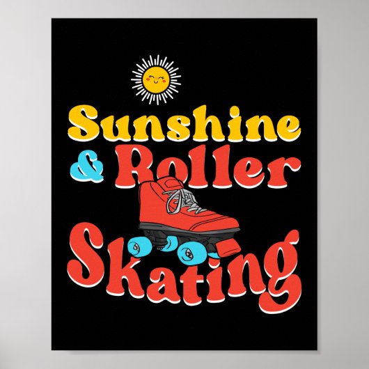 Roller Skaten Sunshine & Roller Skaten 1970S Poster (Vorne)