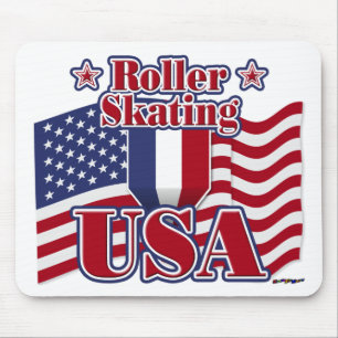 Roller Skaten USA Mousepad