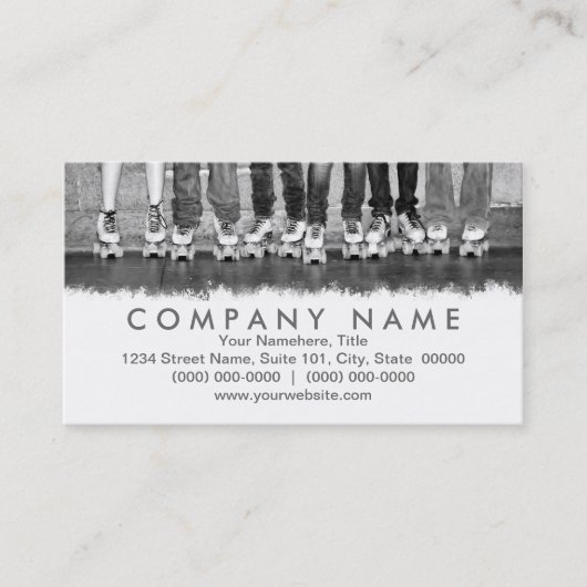 Roller-Skaten-Visitenkarten Visitenkarte (Vorderseite)