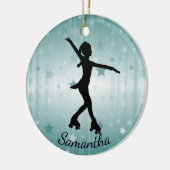 Roller Skater Design Keramik Ornament (Links)