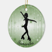 Roller Skater Design Keramik Ornament (Links)