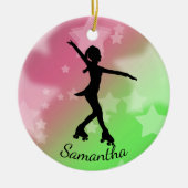 Roller Skater Design Keramik Ornament (Vorne)
