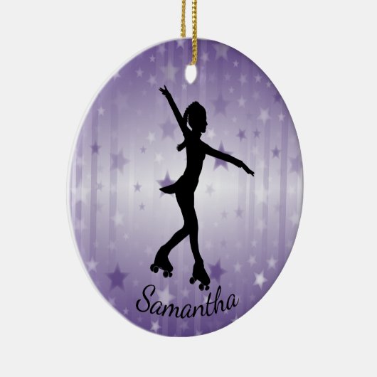 Roller Skater Design Keramik Ornament (Rechts)