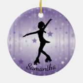 Roller Skater Design Keramik Ornament (Hinten)